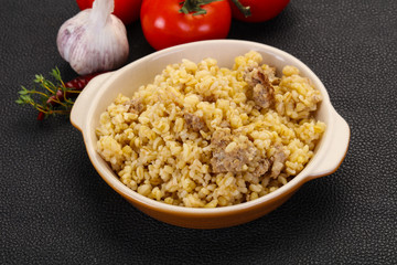 Bulgur with meat