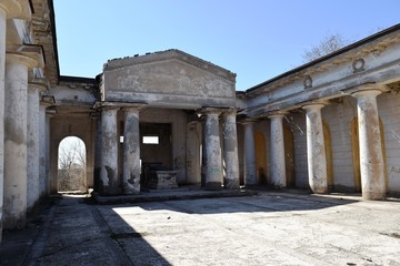 Volzhsky,Russia-April 10,2019-Mortuary or Pantheon — ceremonial building, designated for the...