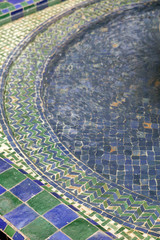 Islamic tiles in pool