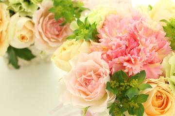 薔薇　カーネーション　背景