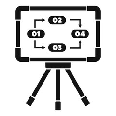 Work management icon. Simple illustration of work management vector icon for web design isolated on white background