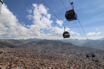 ロープウェイ　ラパス