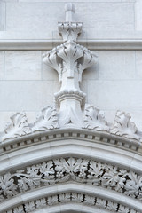 Fototapeta na wymiar Stone ornament. Parliament building, Budapest, Hungary.