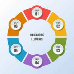 Circle chart, Circle infographic or Circular diagram