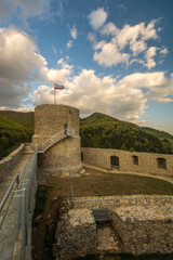 Nowo odbudowany zamek w Rytrze ,Beskid Sądecki.