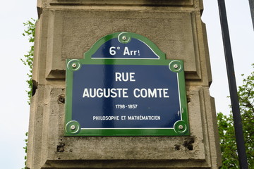 Rue Auguste Comte. Paris