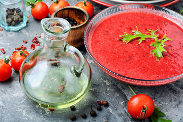 Tomato gazpacho soup
