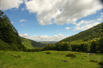 Beautiful mountain view in Carpathian