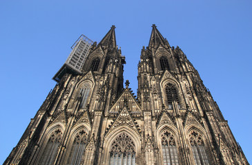 Fototapeta na wymiar Cologne Cathedral facade, Germany.