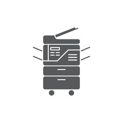 copy machine vector icon concept, isolated on white background