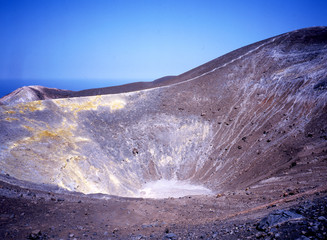 Italy; the volkcanic crater of Stromboli