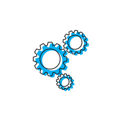gear vector icon concept, isolated on white background