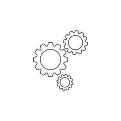 gear vector icon concept, isolated on white background