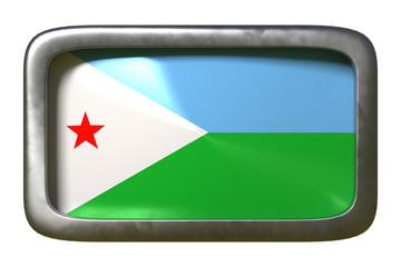 Djibouti flag sign