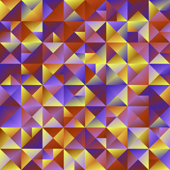 Multicolor dynamic gradient mosaic triangle background design