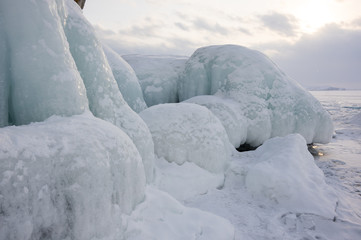 Ice of Lake Baikal