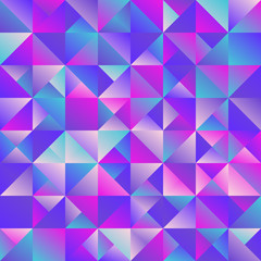 Abstract dynamic multicolor gradient triangle mosaic background