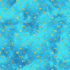 Glitter sparkling  vintage abstract retro  seamless grunge pattern on watercolor background