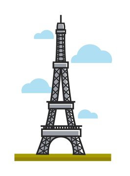 Paris Eiffel tower landmark travel to France tourism