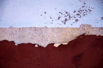 The walls and the paint are damaged.