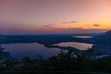 Tramonto sui laghi della Brianza