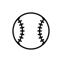 Fototapeta na wymiar Vector image of an isolated baseball icon. Design a flatball ball baseball icon