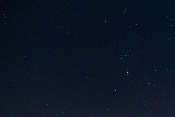Orion nocne niebo zimowe niebo konstelacja gwiazdozbiór © Dariusz