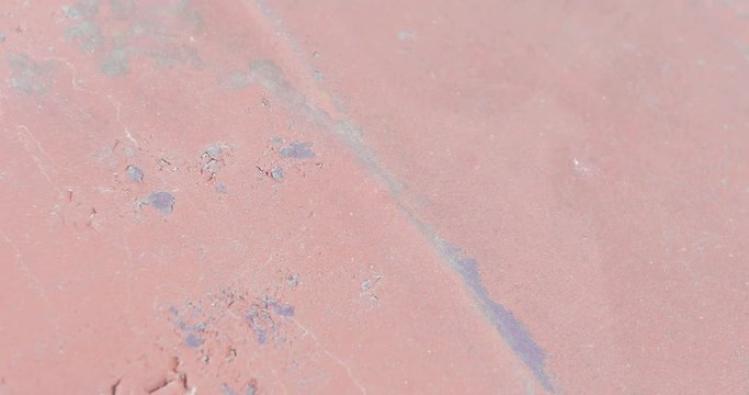 Old paint on the hood of a car
