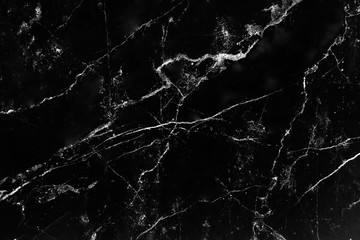 Black marble texture with natural white line cracked seamless patterns background
