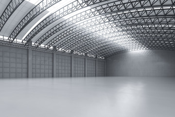 Empty factory interior