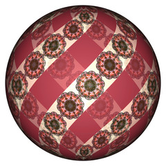 3D Bild - Kugel - Textur - transparenter Background