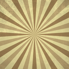 Retro rays. Background with grunge effect. Vector illustration.