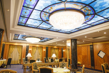 interior of a five star premium hotel.