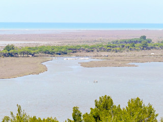 Albania, Divjake-Karavasta National Park, Lagoon of Karavasta