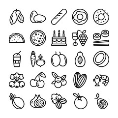 Fruits and Vegetable Icons