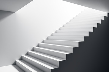 Obraz premium Concrete staircase in interior