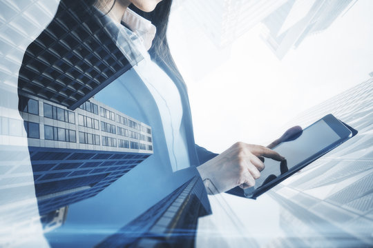 Technology and communication concept