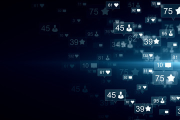 Abstract social media wallpaper