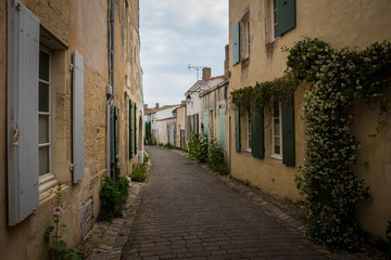 narrow street in old town