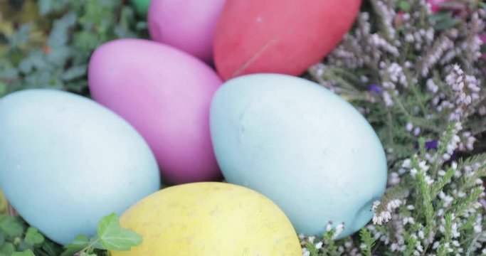 Easter eggs in the park
