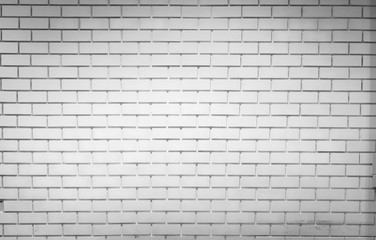 White brick wall texture background with space for text. White brick wallpaper. Home interior decoration. Architecture concept. Empty white wall for interior design background for store promotion.