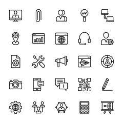 Seo and Web Line Vectors Pack