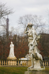 Fototapeta na wymiar Statue of Diana in the Jardin du Luxembourg, Paris, France