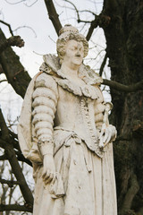 Statue of Marie de Medici in the Jardin du Luxembourg, Paris, France
