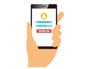 スマートフォン　スマホ　モバイル　セキュリティ　PC　鍵　手　指　ログイン画面