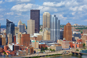 Fototapeta premium Skyline of Pittsburgh, Pennsylvania, USA