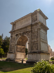 Arch of Trajan in Benevento, Campania, Italy