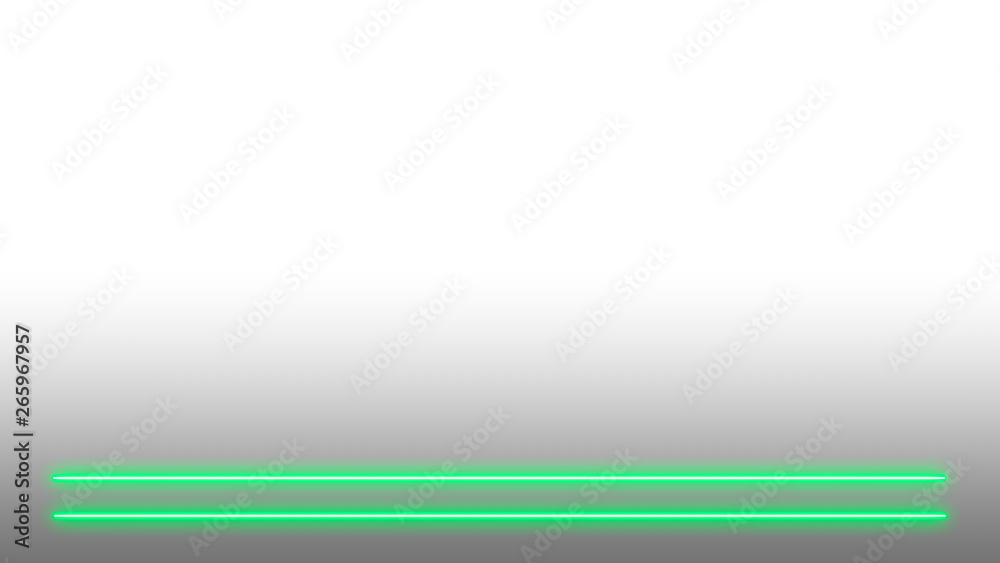 Poster green neon lights with lots of copy space for text or product display. modern abstract background.