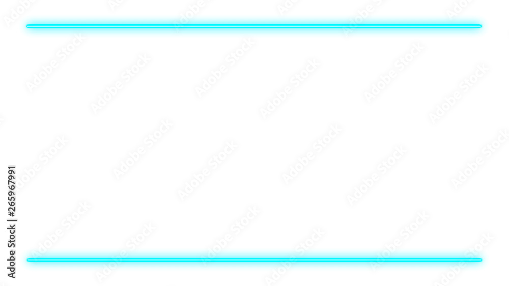 Wall mural turquoise neon lights with lots of copy space for text or product display. modern abstract backgroun