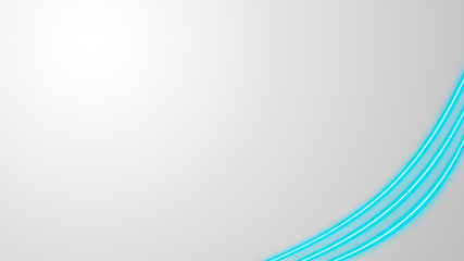 Turquoise neon lights with lots of copy space for text or product display. Modern abstract background.